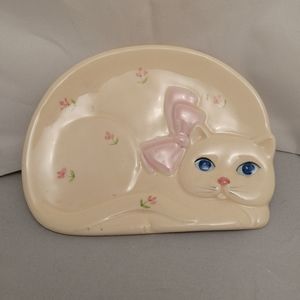 Vintage Takahashi cat/kitten dish/ trinket dish